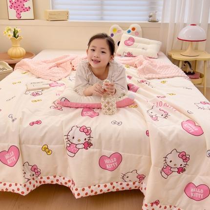 91家纺网 家纺一手货源 找家纺 （总）十九色 2025新款酷洛米系列全尺寸全棉13372凉豆豆夏被