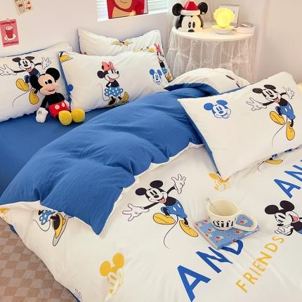 91家纺网 家纺一手货源 找家纺 （总）卡斯诺 2025新款A类迪士尼水洗棉印花四件套（下载包包含买家秀）