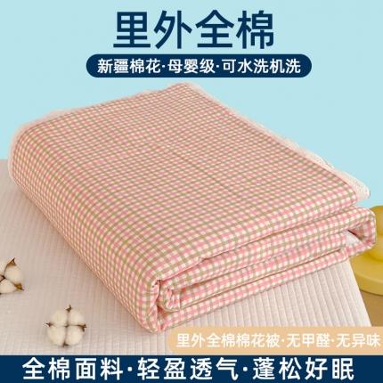 91家纺网 家纺一手货源 找家纺 （总）芯恋 2025新款韩版花边里外全棉棉花夏被春秋被