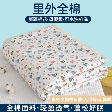 91家纺网 家纺一手货源 找家纺 （总）芯恋 2025新款韩版花边里外全棉棉花夏被春秋被