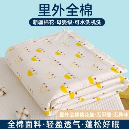 91家纺网 家纺一手货源 找家纺 （总）芯恋 2025新款韩版花边里外全棉棉花夏被春秋被