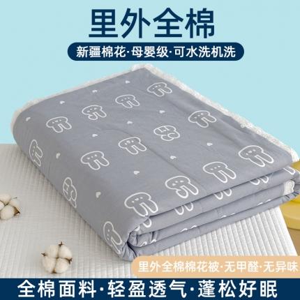 91家纺网 家纺一手货源 找家纺 （总）芯恋 2025新款韩版花边里外全棉棉花夏被春秋被