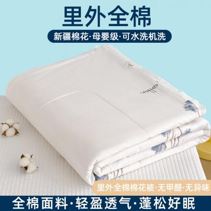 91家纺网 家纺一手货源 找家纺 （总）芯恋 2025新款韩版花边里外全棉棉花夏被春秋被