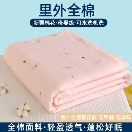 91家纺网 家纺一手货源 找家纺 （总）芯恋 2025新款韩版花边里外全棉棉花夏被春秋被