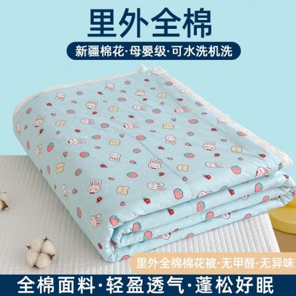 91家纺网 家纺一手货源 找家纺 （总）芯恋 2025新款韩版花边里外全棉棉花夏被春秋被