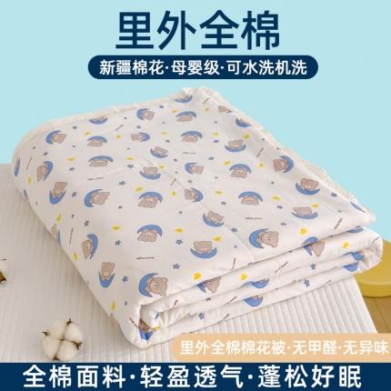 91家纺网 家纺一手货源 找家纺 （总）芯恋 2025新款韩版花边里外全棉棉花夏被春秋被