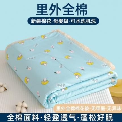 91家纺网 家纺一手货源 找家纺 （总）芯恋 2025新款韩版花边里外全棉棉花夏被春秋被