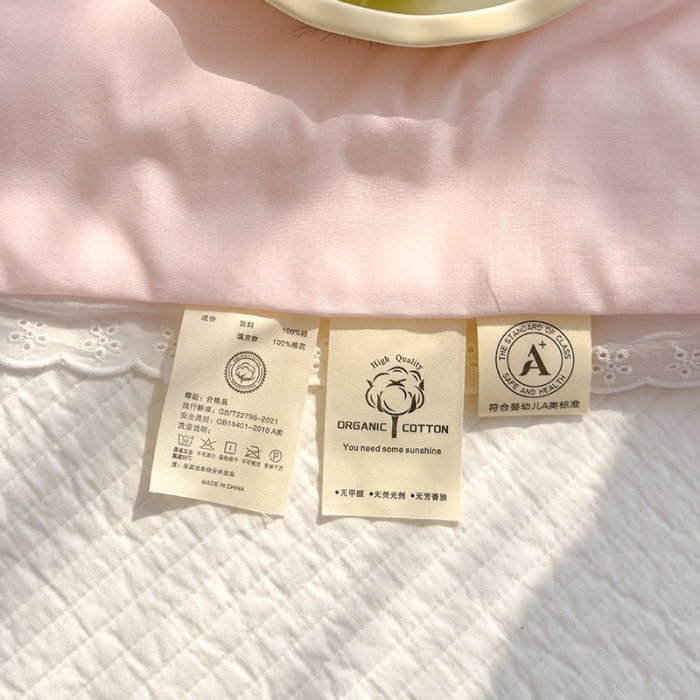 91家纺网 家纺一手货源 找家纺 芯恋 2025新款韩版花边里外全棉棉花夏被春秋被 蒲公英