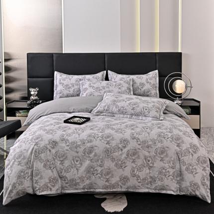 91家纺网 家纺一手货源 找家纺 （总2）喜四方 2024新款全棉磨毛纯棉印花四件套