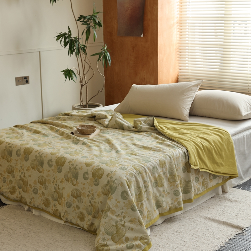 91家纺网 家纺一手货源 找家纺 （总）法芙娜家纺 60S全棉色织大提花纱布夏被