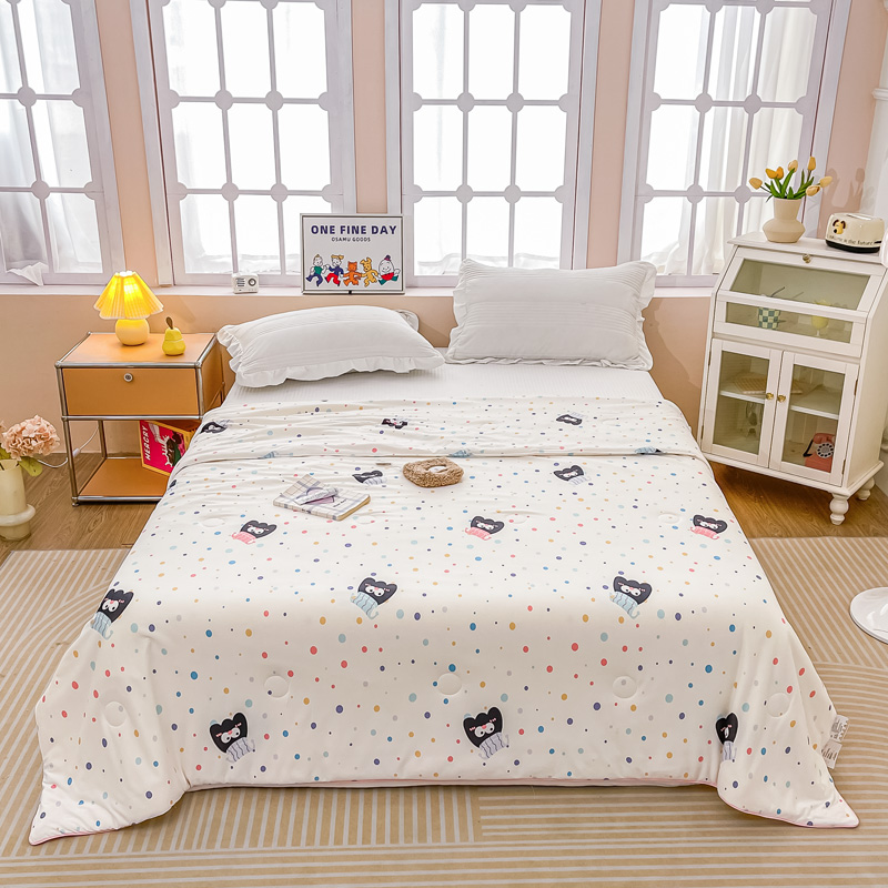 91家纺网 家纺一手货源 找家纺 2024新品A类针织棉大豆纤维夏被空调被被子被芯春秋冬四季被