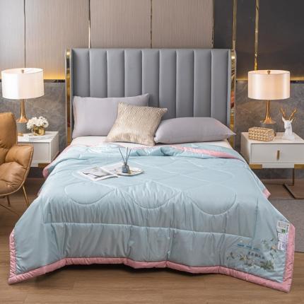 91家纺网 家纺一手货源 找家纺 （总）兴邦 2026艾草薄荷夏被空调被薄被子驱蚊夏凉被礼品被子