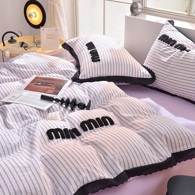 91家纺网 家纺一手货源 找家纺 炫拼 2025直播爆款新款A类全棉水洗棉毛巾绣四件套--赫本风 赫本—普罗旺斯