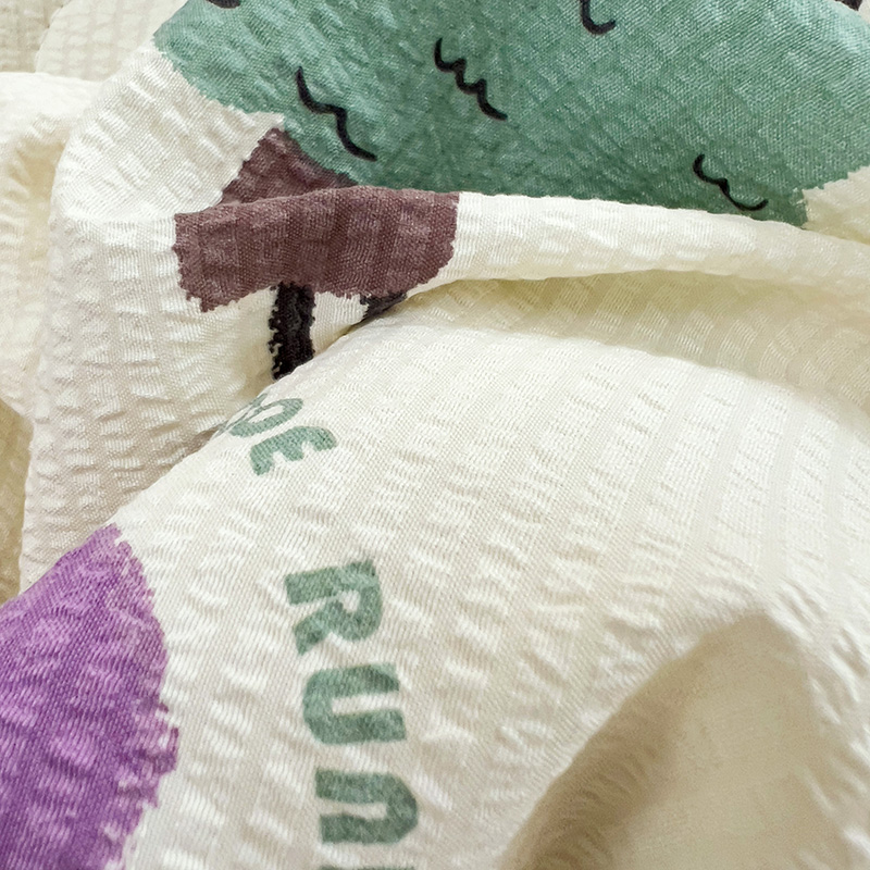 91家纺网 家纺一手货源 找家纺 星巴K家纺 2024新款小清新柔软泡泡棉夏凉被被子空调被夏被 初夏