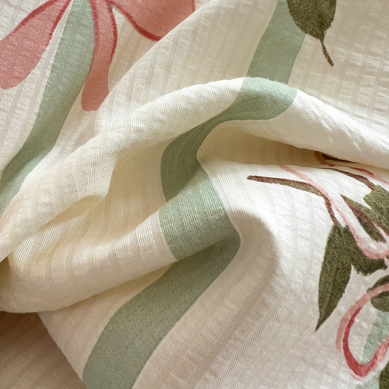 91家纺网 家纺一手货源 找家纺 星巴K家纺 2024新款小清新柔软泡泡棉夏凉被被子空调被夏被 花束