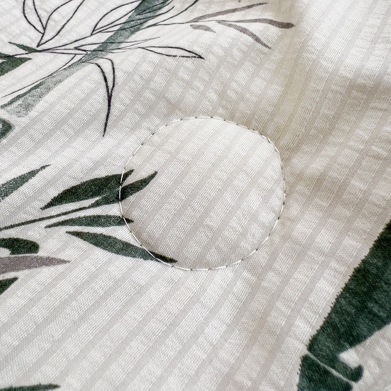 91家纺网 家纺一手货源 找家纺 星巴K家纺 2024新款小清新柔软泡泡棉夏凉被被子空调被夏被 竹影