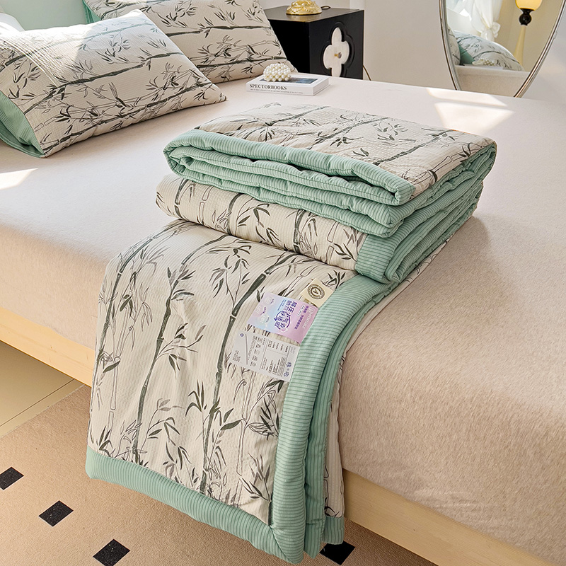 星巴K家纺 2024新款小清新柔软泡泡棉夏凉被被子空调被夏被 竹影