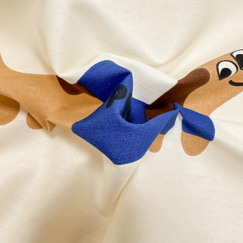 91家纺网 家纺一手货源 找家纺 蓝邻 2024新款全棉单品系列单床单 长条狗