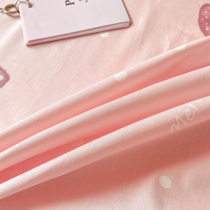 91家纺网 家纺一手货源 找家纺 蓝邻 2024新款全棉单品系列单床单 莓妮