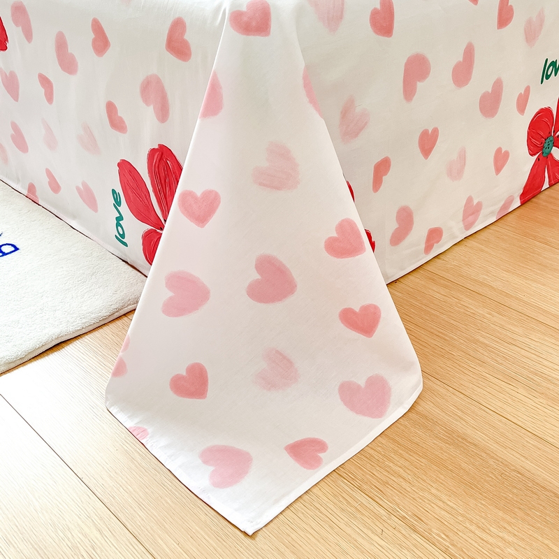 91家纺网 家纺一手货源 找家纺 蓝邻 2024新款全棉单品系列单床单 暖语