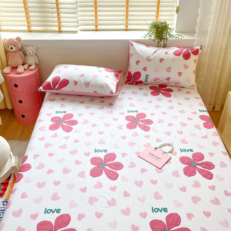 91家纺网 家纺一手货源 找家纺 蓝邻 2024新款全棉单品系列单床单 暖语