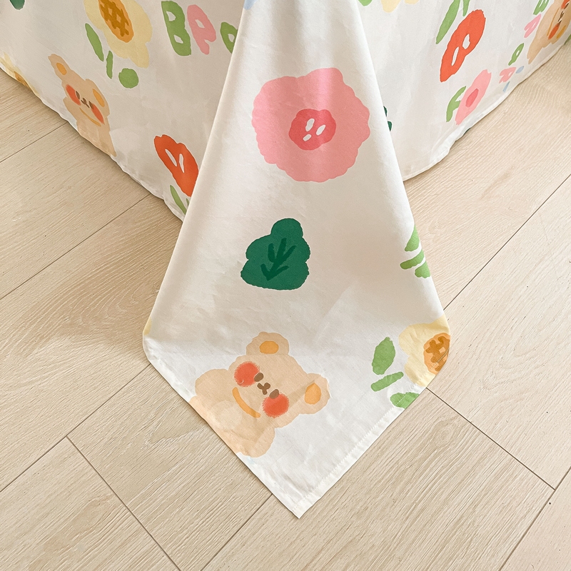 91家纺网 家纺一手货源 找家纺 蓝邻 2024新款全棉单品系列单床单 小画家