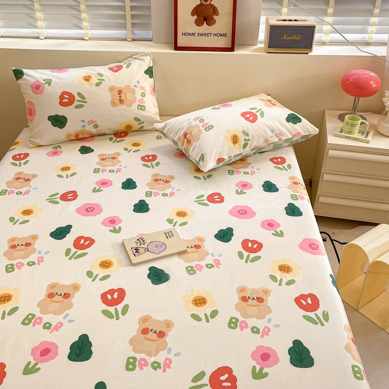 91家纺网 家纺一手货源 找家纺 蓝邻 2024新款全棉单品系列单床单 小画家