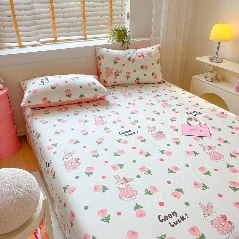 91家纺网 家纺一手货源 找家纺 蓝邻 2024新款全棉单品系列单床单 雨沫