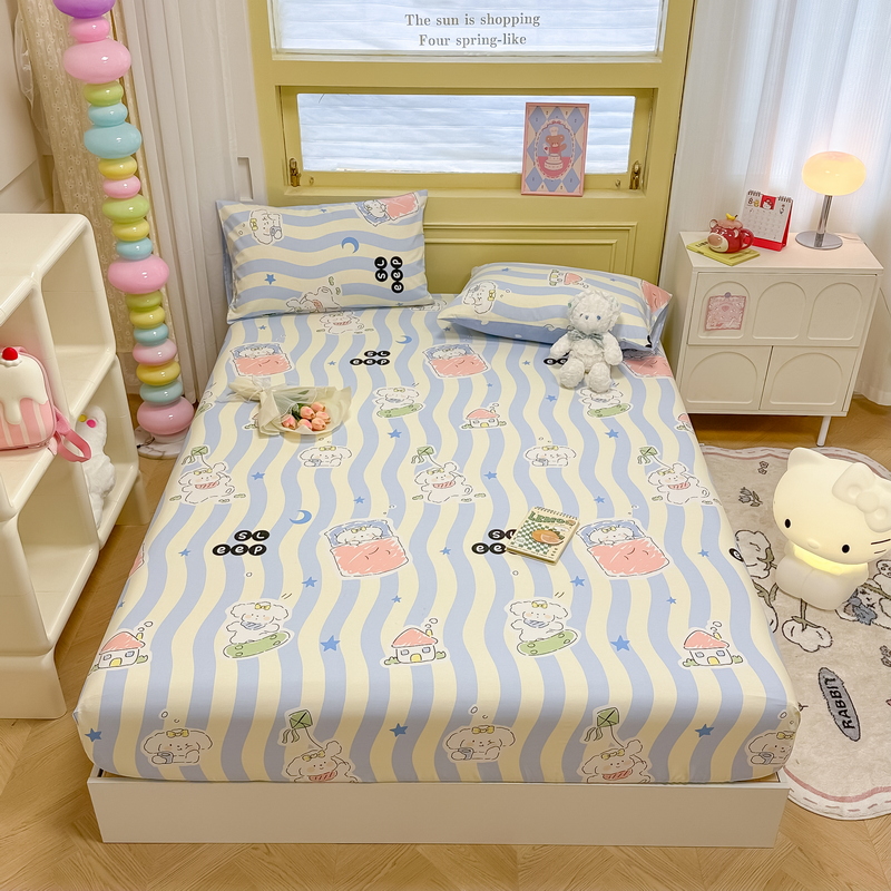 91家纺网 家纺一手货源 找家纺 （总）蓝邻 2024新款全棉单品系列单床笠