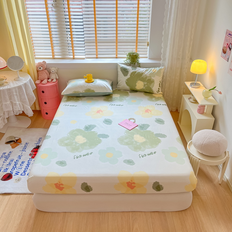 91家纺网 家纺一手货源 找家纺 （总）蓝邻 2024新款全棉单品系列单床笠