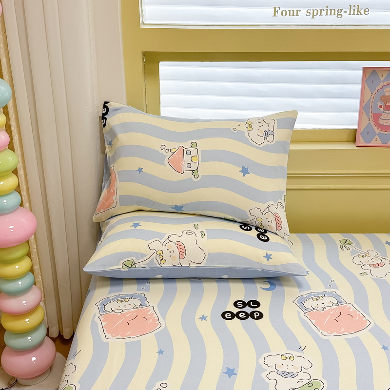 91家纺网 家纺一手货源 找家纺 （总）蓝邻 2024新款全棉单品系列单床笠