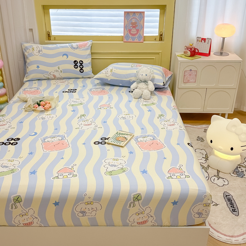 91家纺网 家纺一手货源 找家纺 （总）蓝邻 2024新款全棉单品系列单床笠