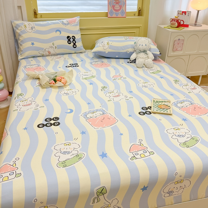 91家纺网 家纺一手货源 找家纺 （总）蓝邻 2024新款全棉单品系列单床笠