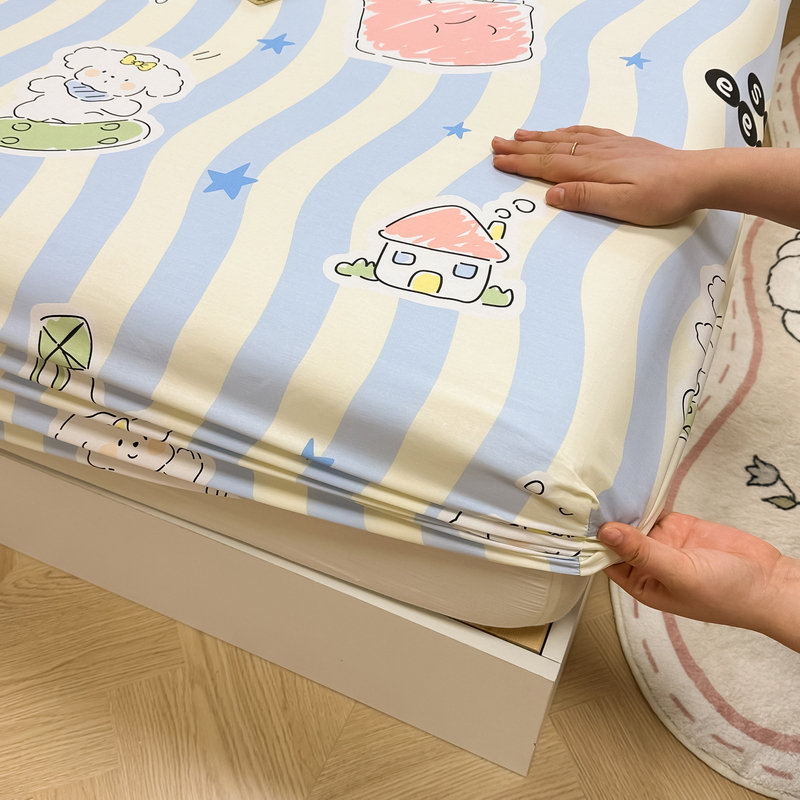 91家纺网 家纺一手货源 找家纺 （总）蓝邻 2024新款全棉单品系列单床笠