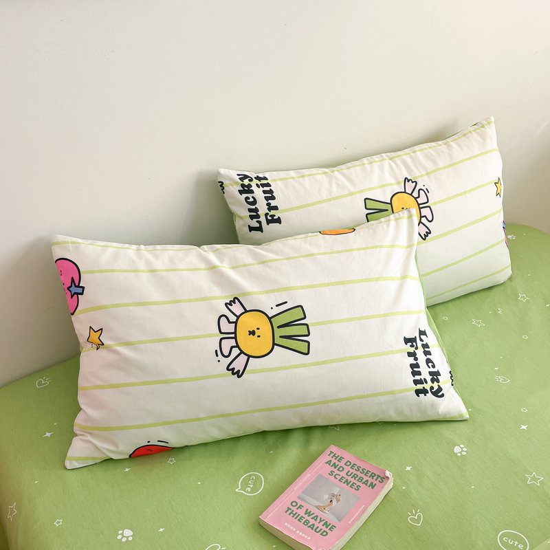 91家纺网 家纺一手货源 找家纺 蓝邻 2024新款全棉单品系列单被套 果蔬