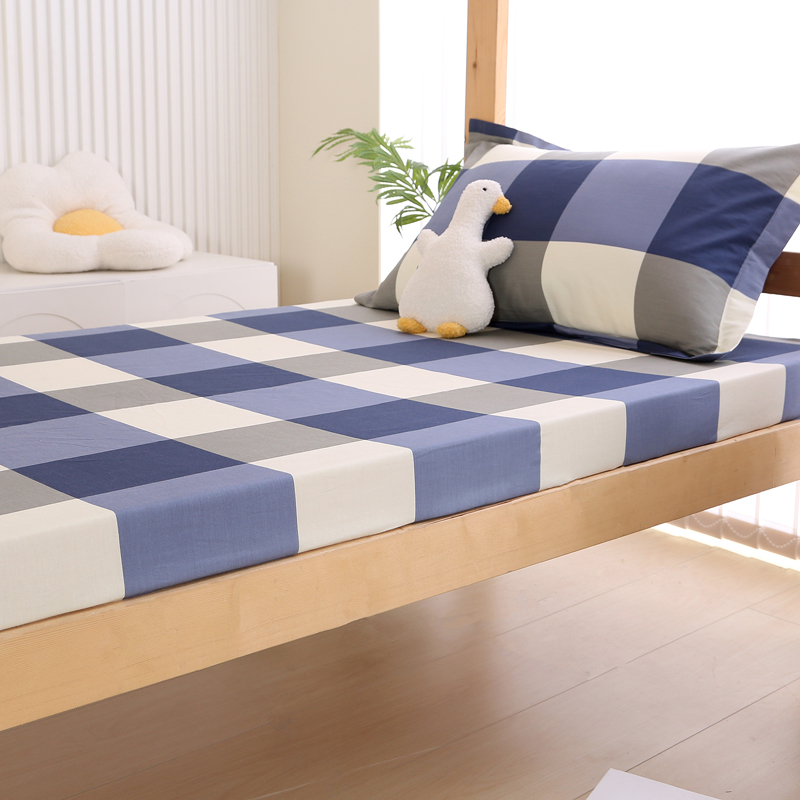 91家纺网 家纺一手货源 找家纺 （总）凯森家纺 2024新款13372全棉印花学生床笠宿舍寝室床垫保护套上下铺床笠