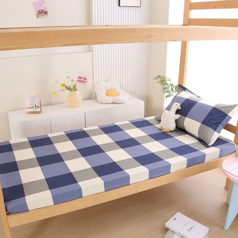 91家纺网 家纺一手货源 找家纺 （总）凯森家纺 2024新款13372全棉印花学生床笠宿舍寝室床垫保护套上下铺床笠