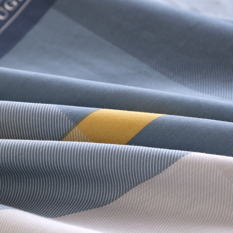 91家纺网 家纺一手货源 找家纺 （总）凯森2024新款斜纹加厚全棉三件套寝室学生床笠上下铺床三件套