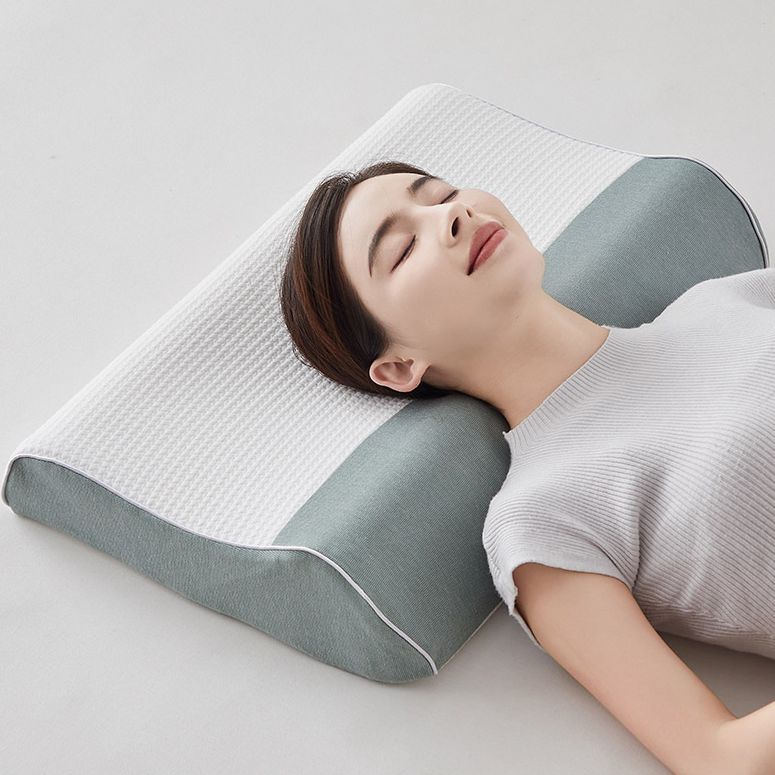 91家纺网 家纺一手货源 找家纺 （总）沃兰国际 新款针织牵引乳胶枕 40*60