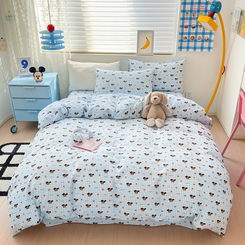 星期八 2024新款全棉夏被四件套配被套 蛋糕汪