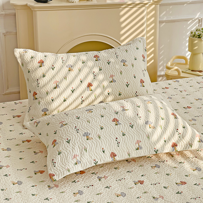 91家纺网 家纺一手货源 找家纺 胜权 2024新款双面全棉高温水洗夹棉枕套一对 爱丽丝