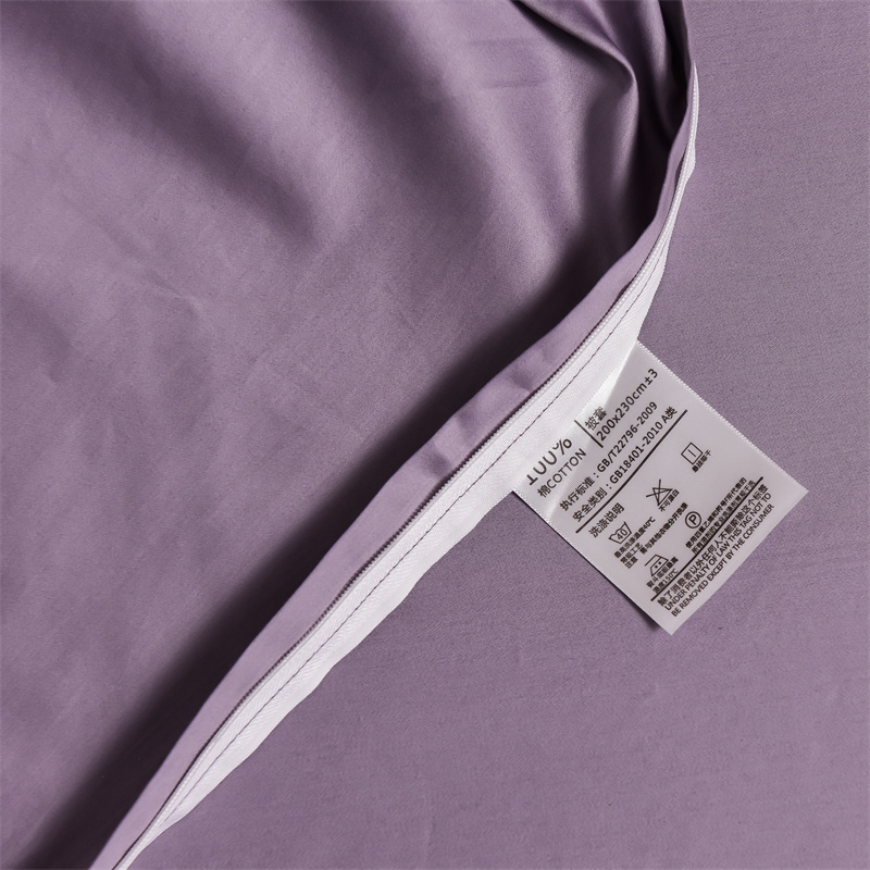 91家纺网 家纺一手货源 找家纺 瑞驰2024新款丹尼斯系列长绒棉绣花四件套 丹尼斯-加仑紫