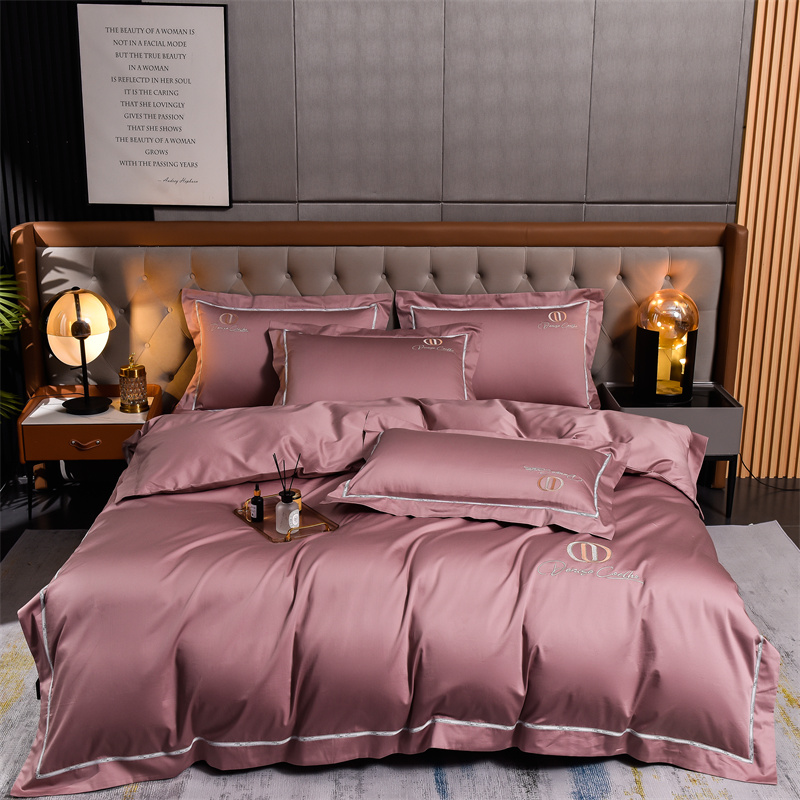 91家纺网 家纺一手货源 找家纺 （总）瑞驰2024新款丹尼斯系列长绒棉绣花四件套