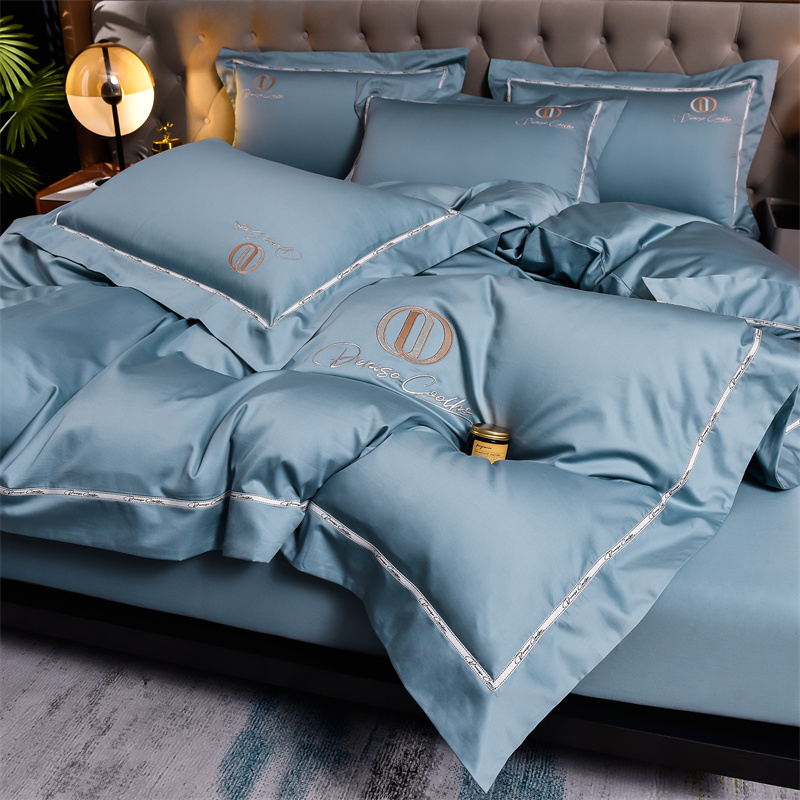 91家纺网 家纺一手货源 找家纺 （总）瑞驰2024新款丹尼斯系列长绒棉绣花四件套