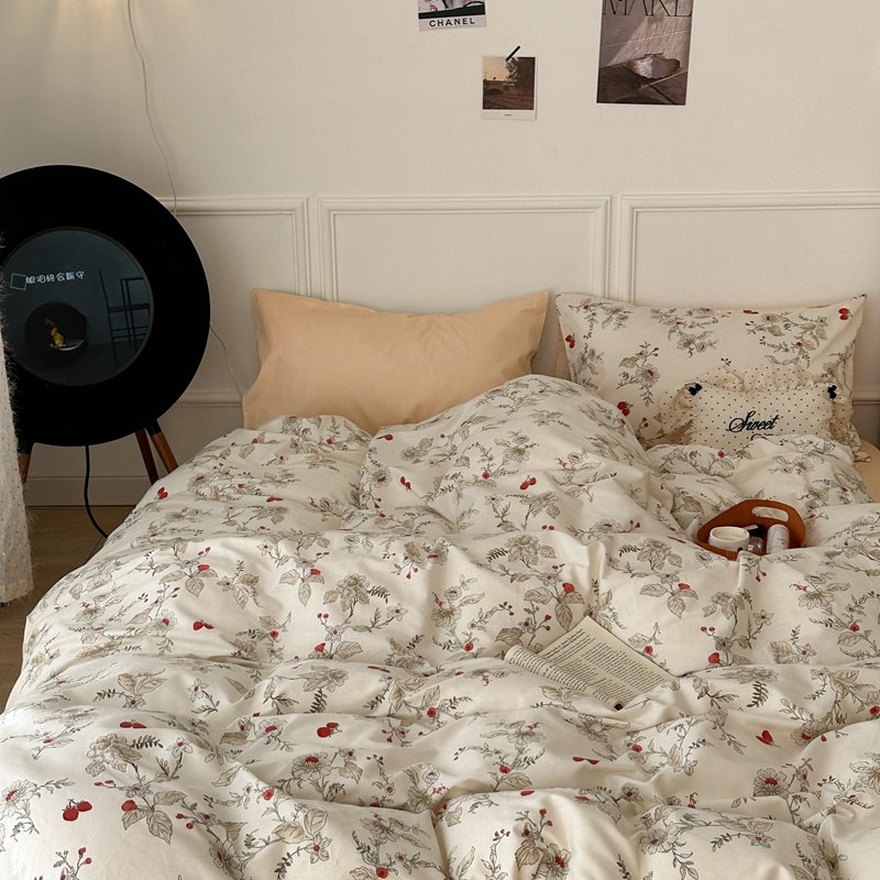 91家纺网 家纺一手货源 找家纺 昔可 2024新款轻奢花四件套 巴黎晚香