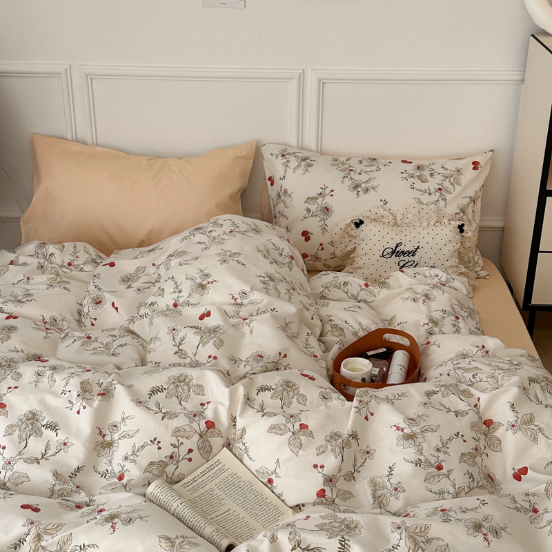 91家纺网 家纺一手货源 找家纺 昔可 2024新款轻奢花四件套 巴黎晚香