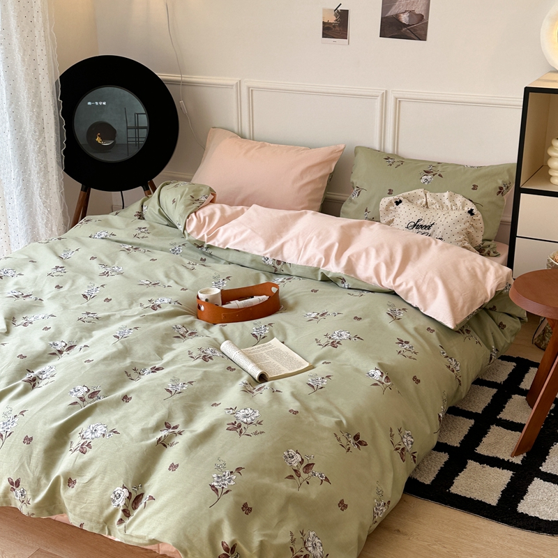 91家纺网 家纺一手货源 找家纺 昔可 2024新款轻奢花四件套 海瑟薇