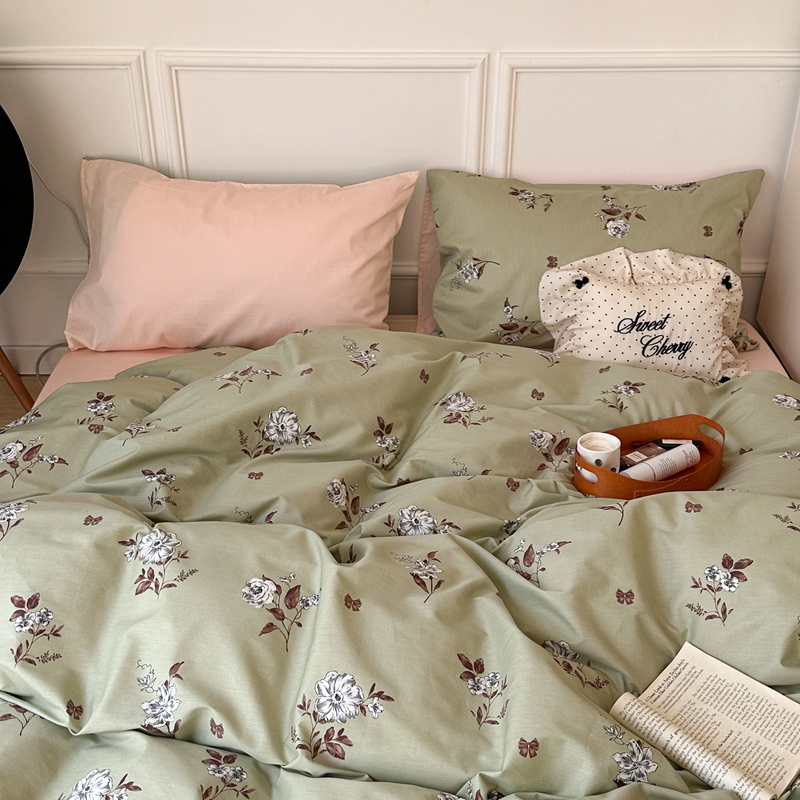 91家纺网 家纺一手货源 找家纺 昔可 2024新款轻奢花四件套 海瑟薇