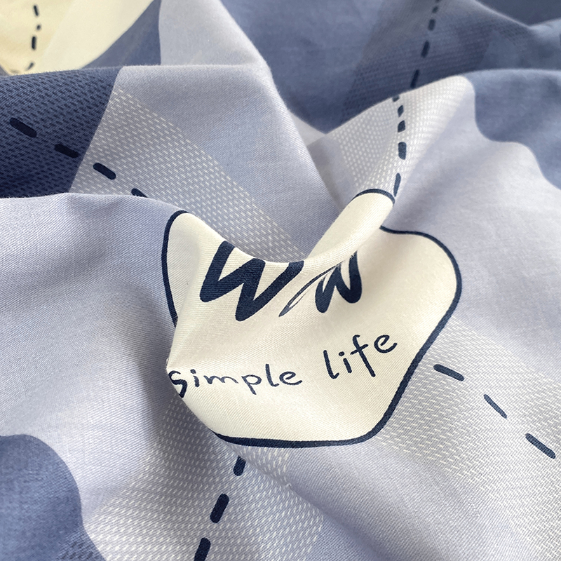 91家纺网 家纺一手货源 找家纺 胜权40支A类全棉夹棉绗缝13372简约款印花多功能床盖夏被四季通用 意林