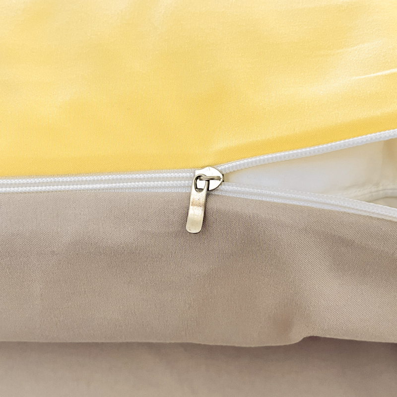 91家纺网 家纺一手货源 找家纺 沐慕家居 2024毛巾绣四件套 黑球球-黄色